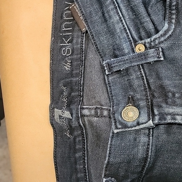7 For All Mankind, The Skinny Dark Wash Blue Jeans.  Size 28, GUC - Picture 7 of 13
